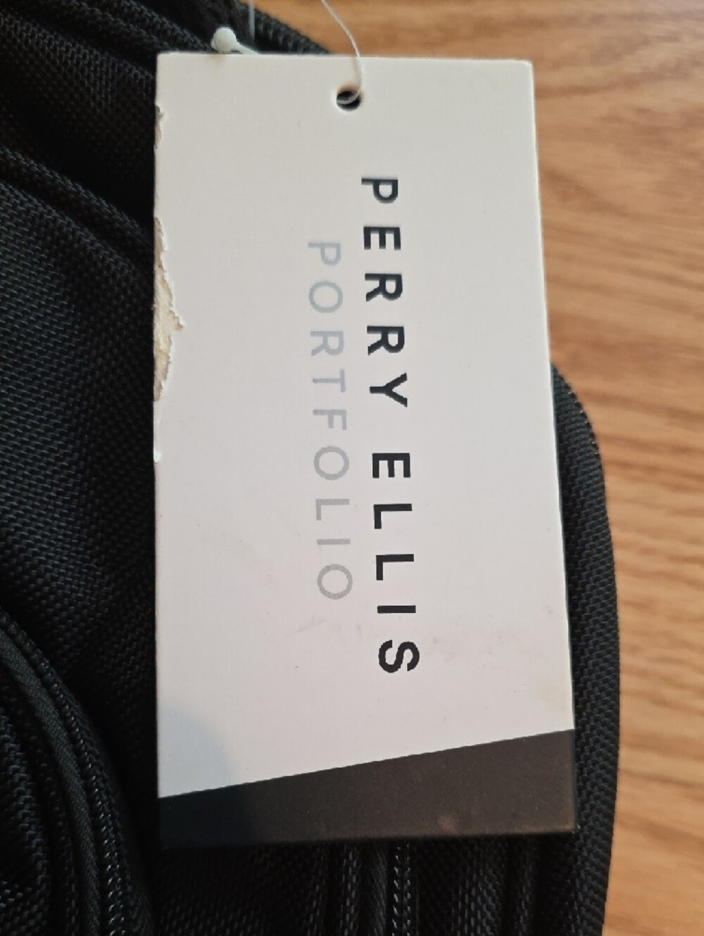 Perry Ellis Portfolio Black Backpack - Picture 2 of 11